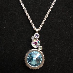 COPY - Patricia Locke Necklace Silver Plate Swarovski